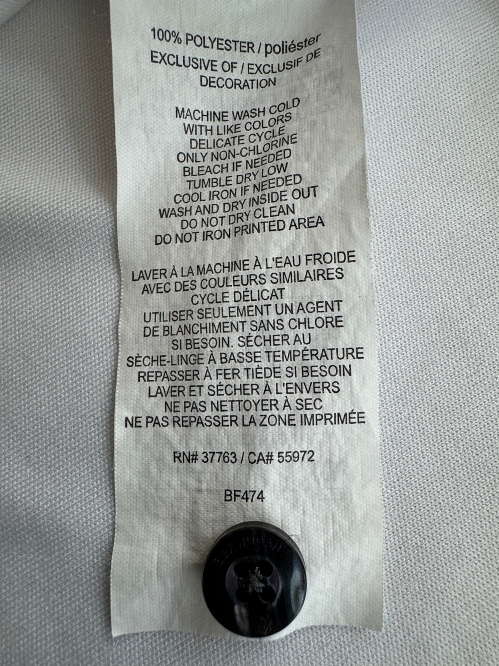 Ben Hogan Men's White Polo Shirt with Subtle Gray Graphic - Picture 3 of 6